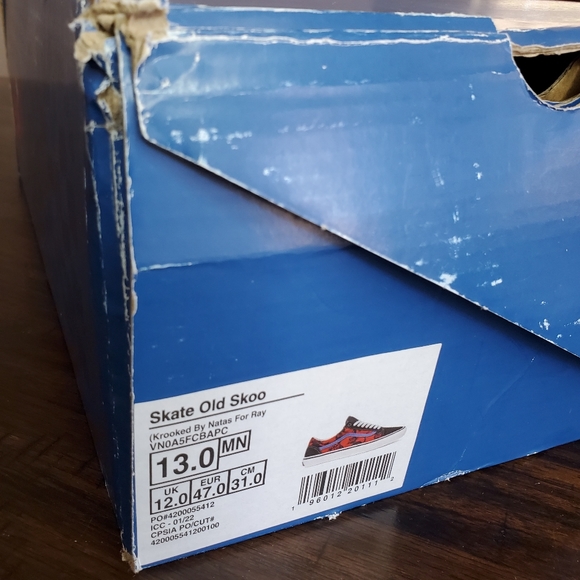 Vans Skate Old Skool Krooked by Natas For Ray Barbee Men Size 13 - Picture 12 of 13